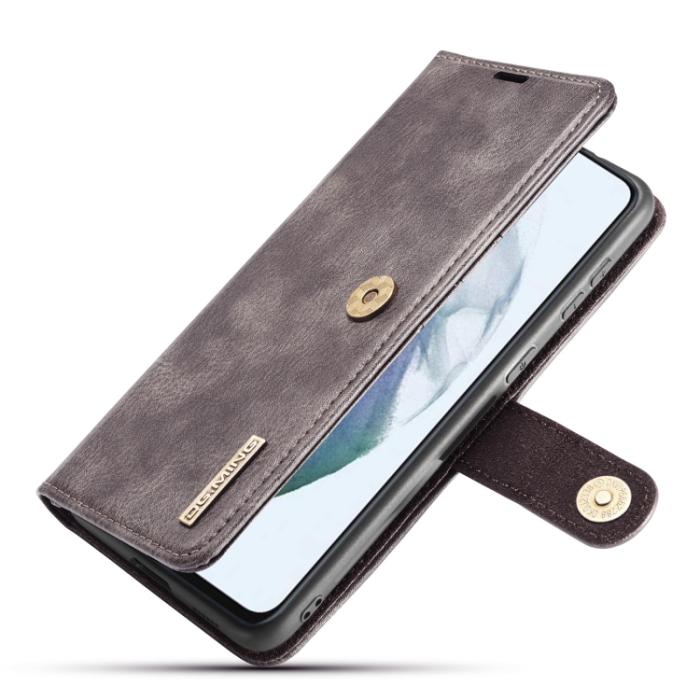 Bild 5, DG.MING Samsung Galaxy S21 FE 2in1 Magnet Fodral / Skal Grå