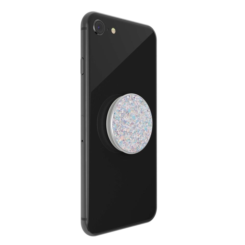 PopSockets Avtagbart Grip med Ställfunktion Premium Sparkle Snow White