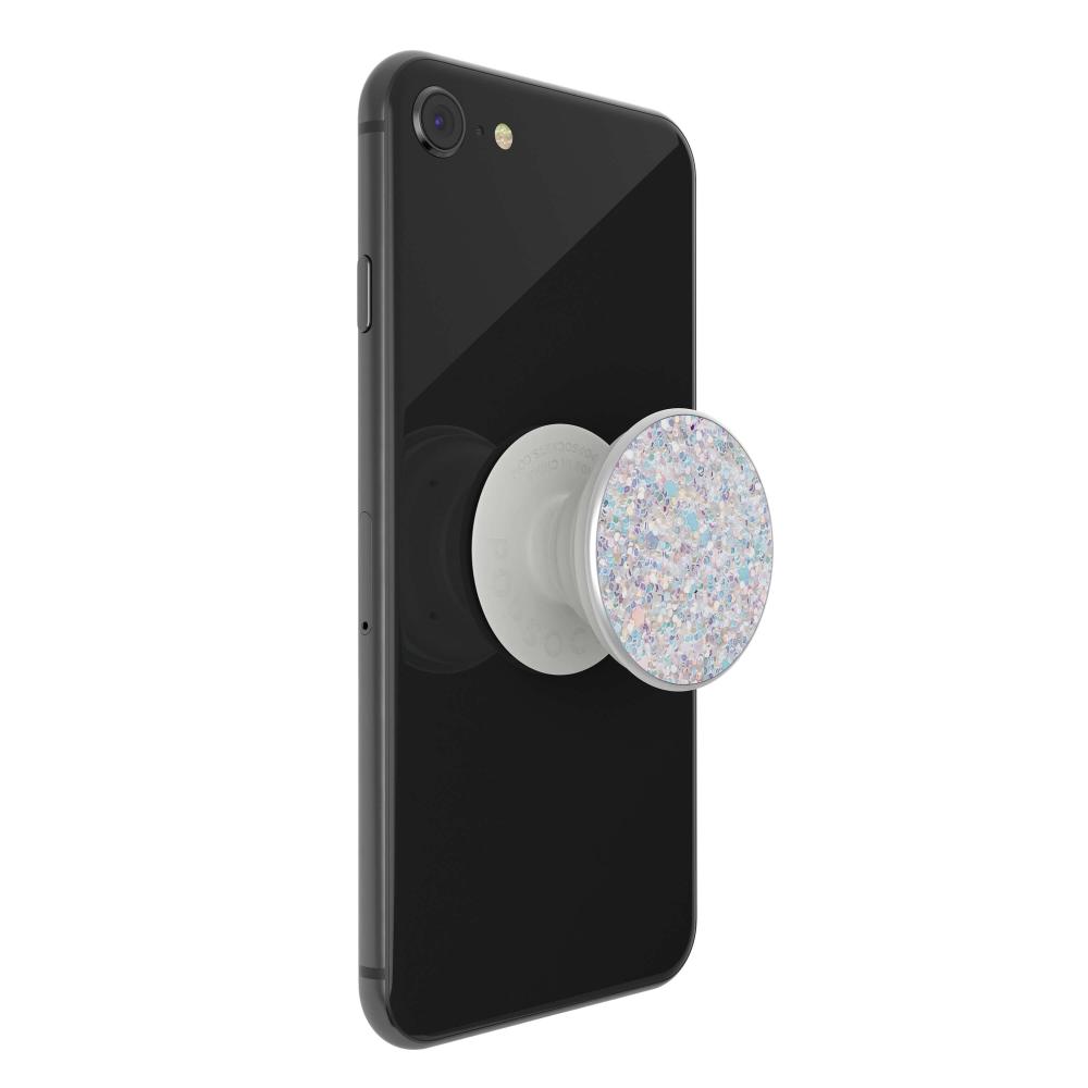 PopSockets Avtagbart Grip med Ställfunktion Premium Sparkle Snow White