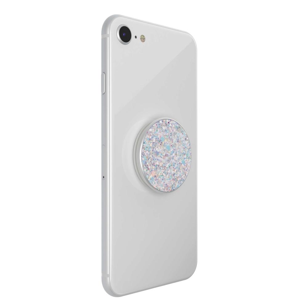 PopSockets Avtagbart Grip med Ställfunktion Premium Sparkle Snow White