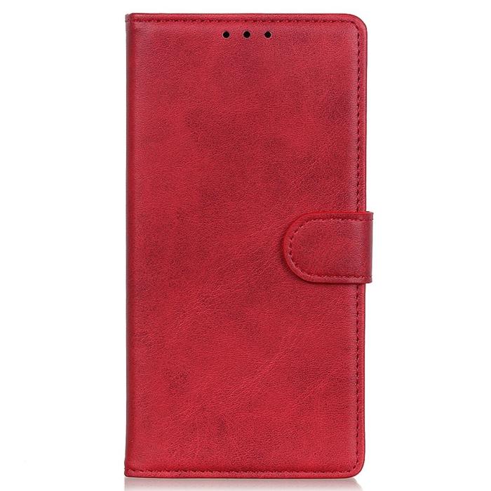 Bild 6, Samsung Galaxy S23 Fodral Solid Läder Röd