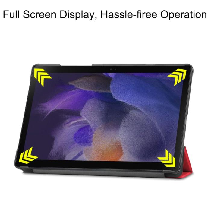 Bild 5, Samsung Galaxy Tab A8 10.5 (2021) Fodral Tri-Fold Shockproof Röd