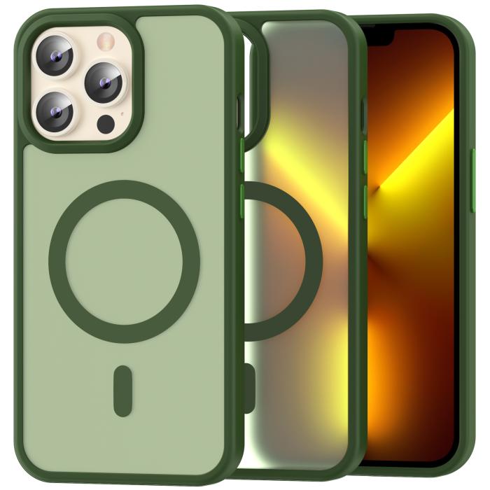 Bild 1, ColorPop iPhone 13 Pro Max Skal CH MagSafe Matt Grön