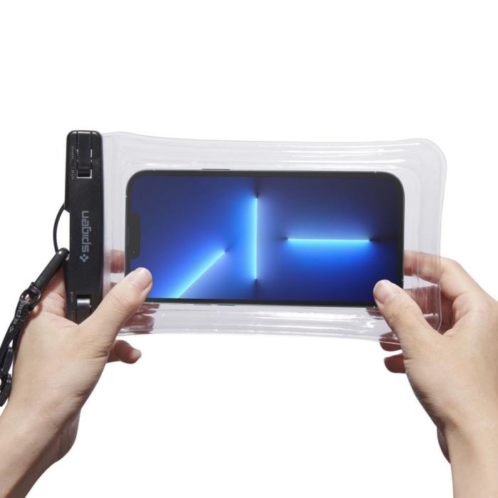 Bild 3, Spigen Universal Flytande Vattentät Påse / Mobilväska Transparent