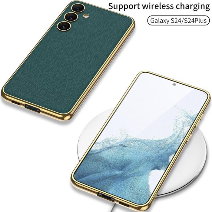 Bild 5, GKK Galaxy S24 Plus Skal Hybrid Electroplate Kolfiber Textur