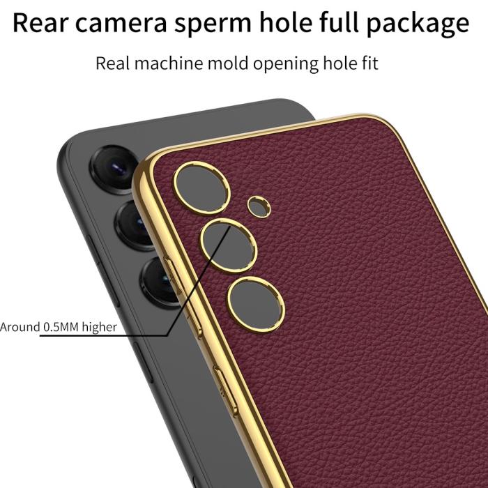Bild 6, GKK Galaxy S24 Plus Skal Hybrid Electroplate Kolfiber Textur