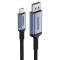 Baseus 1.5m USB-C - DisplayPort Nylon Kabel 8K 60Hz Svart