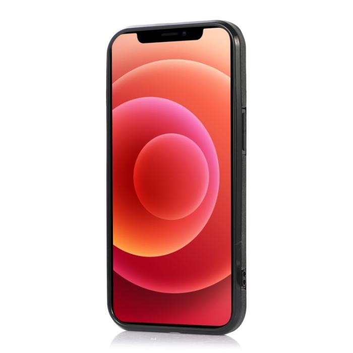 Bild 3, iPhone 14 Läder Skal Med Kortfack Och Magnet Svart