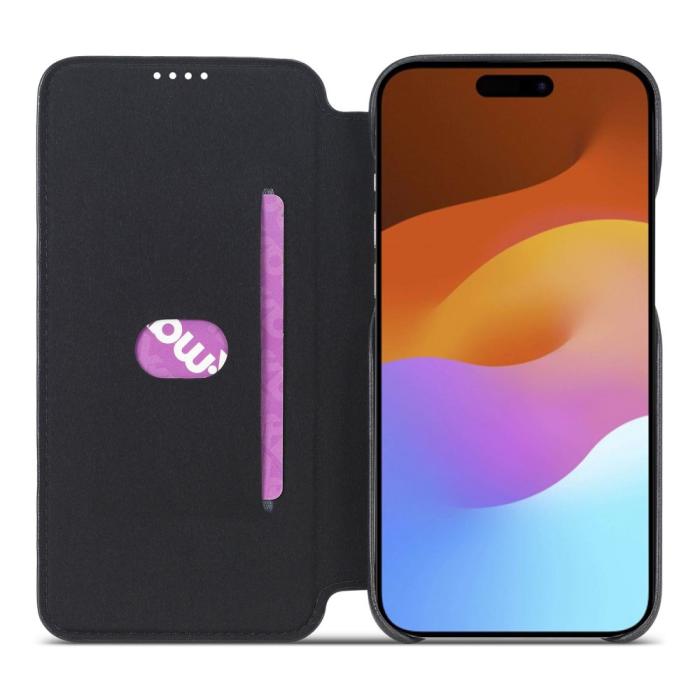 Bild 2, LC.IMEEKE iPhone 15 Plus Fodral Slim Flip Svart