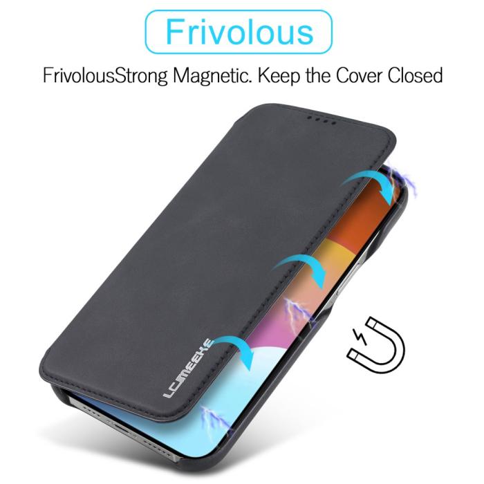 Bild 5, LC.IMEEKE iPhone 15 Plus Fodral Slim Flip Svart