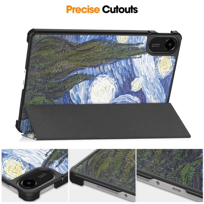 Bild 6, Xiaomi Redmi Pad 2 Fodral Tri-Fold Brush Painting