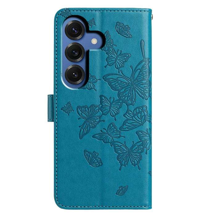 Bild 5, Samsung Galaxy S26 Fodral Fjäril Tryck Blå