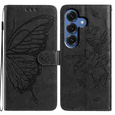 Samsung Galaxy S26 Fodral Fj&auml;ril Tryck Svart