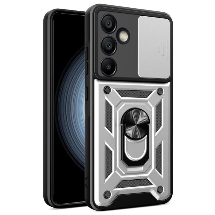 Bild 1, Samsung Galaxy S24 FE Skal CamShield Ring Hybrid Silver