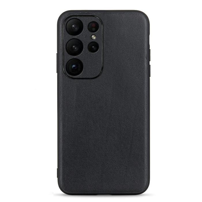 Bild 1, Samsung Galaxy S23 Ultra Skal Äkta Läder Svart