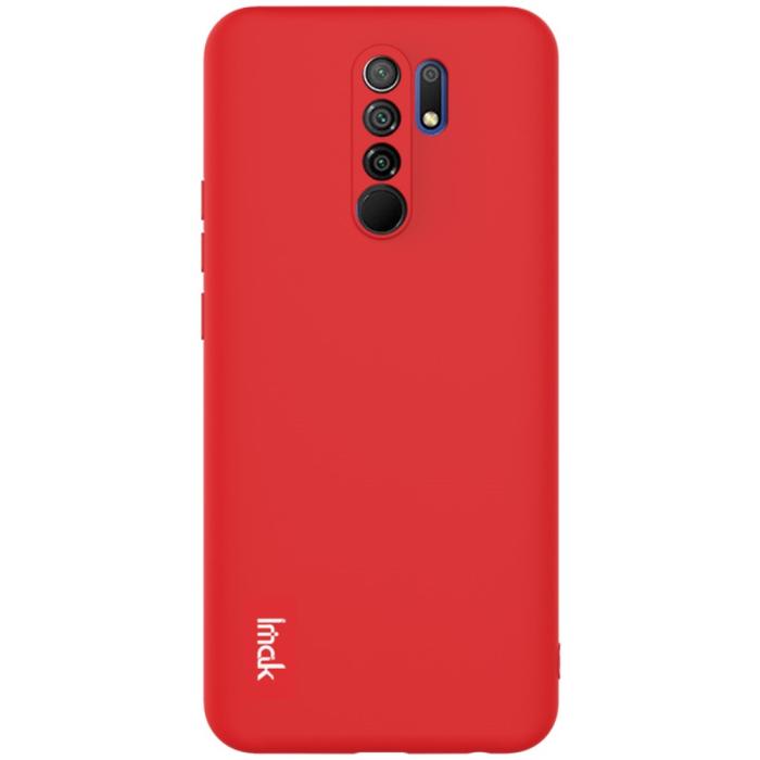 Bild 1, Xiaomi Redmi 9 - IMAK Skin Touch Skal - Röd