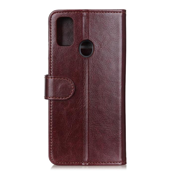 Bild 2, OnePlus Nord N10 5G - Crazy Horse Fodral - Brun