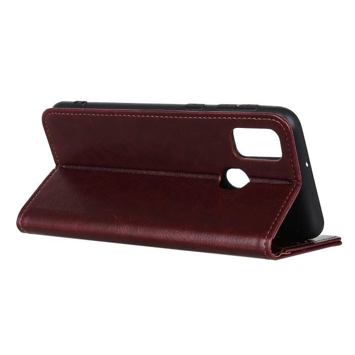 Bild 3, OnePlus Nord N10 5G - Crazy Horse Fodral - Brun