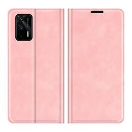 Realme GT 5G - Läder Flip Fodral - Roséguld