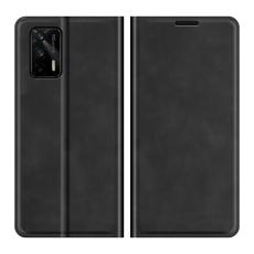 Realme GT 5G - Läder Flip Fodral - Svart
