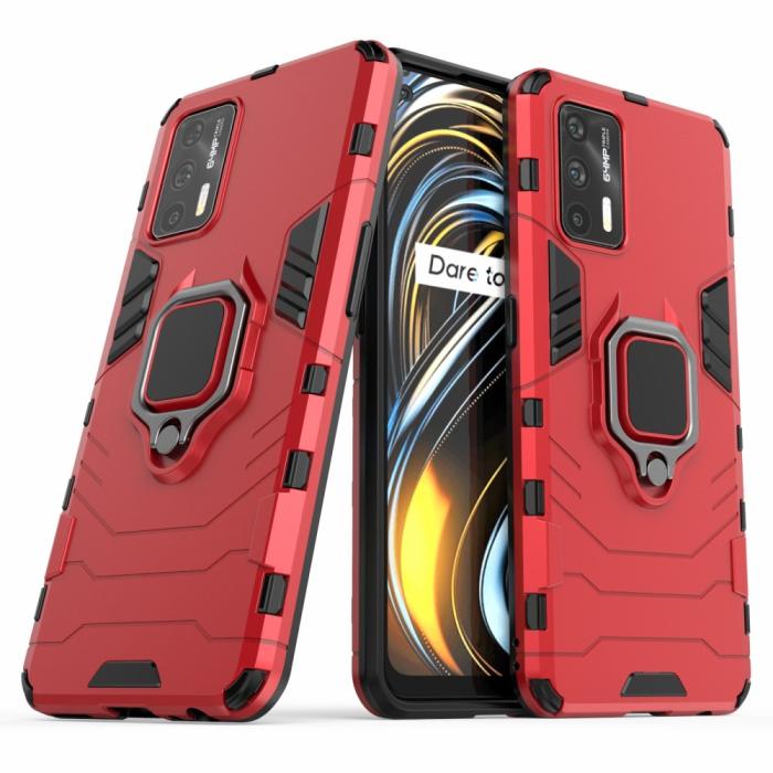 Bild 2, Realme GT 5G - Hybrid Ring Skal - Röd