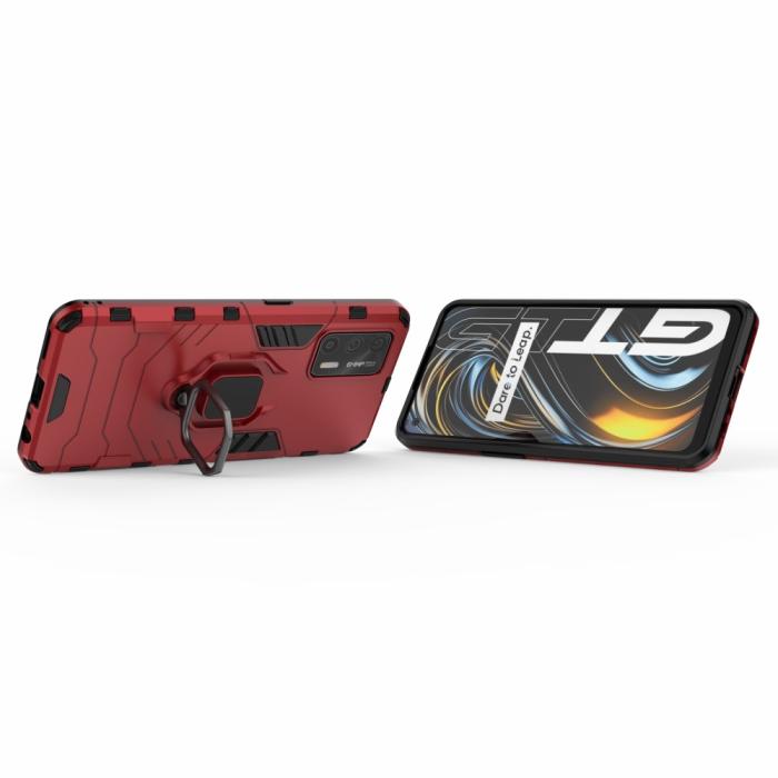 Bild 4, Realme GT 5G - Hybrid Ring Skal - Röd