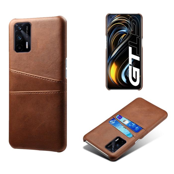 Bild 1, Realme GT 5G - KSQ Skal Med Kortfack - Brun