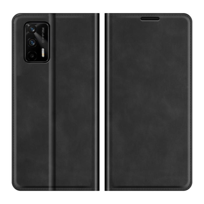 Bild 1, Realme GT 5G - Läder Flip Fodral - Svart