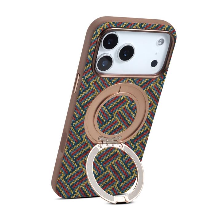 Bild 4, DENIOR iPhone 18 Pro Max/17 Pro Max Skal MagSafe Rut Mönster