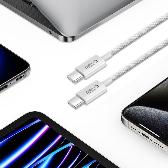 Bild 4, Tech-Protect 1m 60W/3A PD USB-C-USB-C Kabel UltraBoost