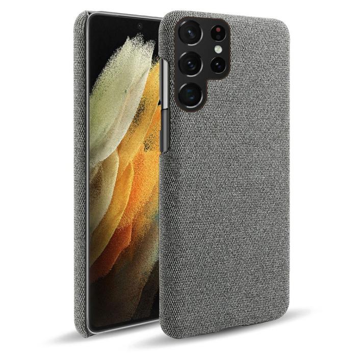 Bild 1, KSQ Samsung Galaxy S22 Ultra Skal Läderbelagt Grå