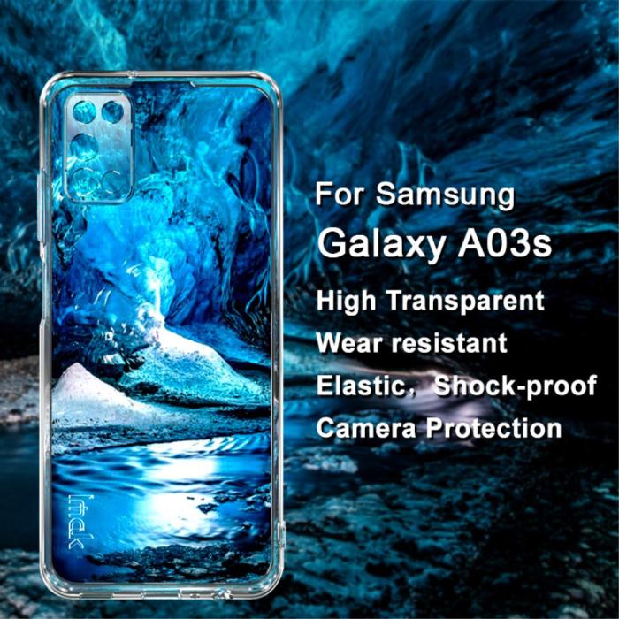 Bild 2, IMAK Samsung Galaxy A03s Skal TPU Transparent