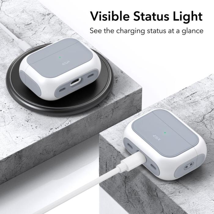Bild 4, ESR AirPods Pro 1/2 Fodral Orbit MagSafe HaloLock Vit