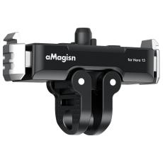 AMAGISN Magnetiskt Quick Relese F&auml;ste F&ouml;r Action Kamera Svart