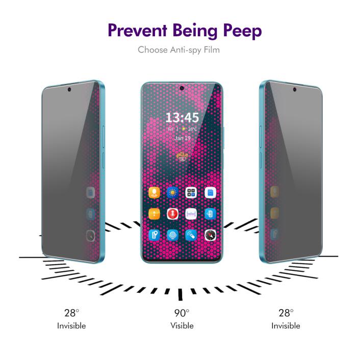 Bild 3, ENKAY OnePlus Nord CE5 Skärmskydd Härdat Glas Privacy