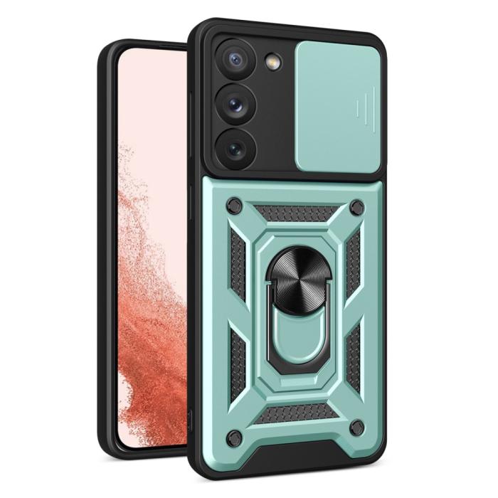Bild 1, Samsung Galaxy S23 Plus Skal Ring CamShield Hybrid Grön