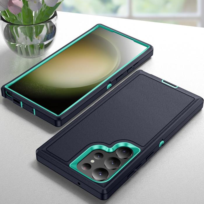 Bild 6, Galaxy S24 Ultra Skal Xtreme Shockproof Hybrid Svart/Cyan