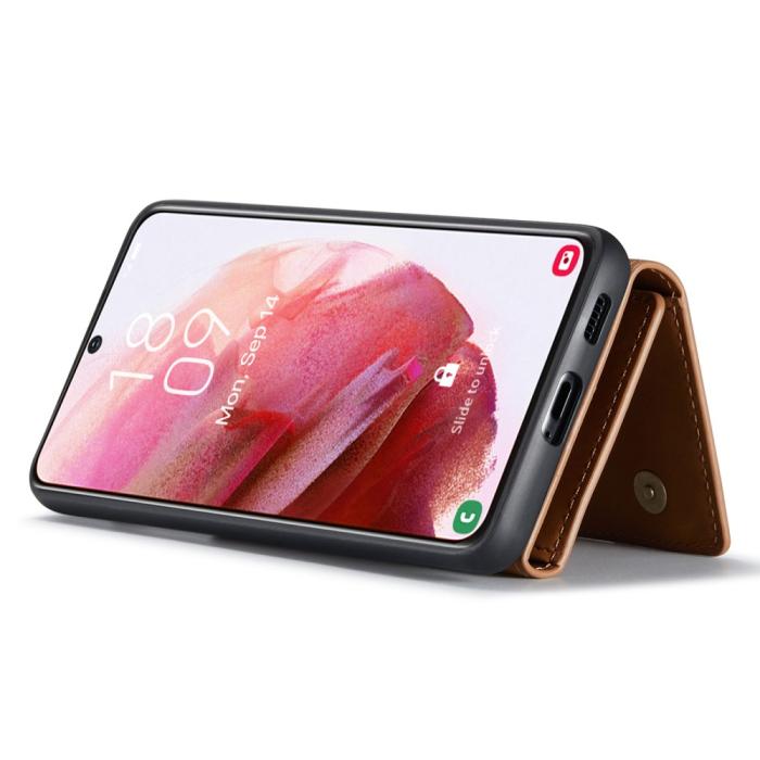 Bild 2, DG.MING Galaxy S24 Skal 2in1 Magnetisk Avtagbart Kortfack Brun