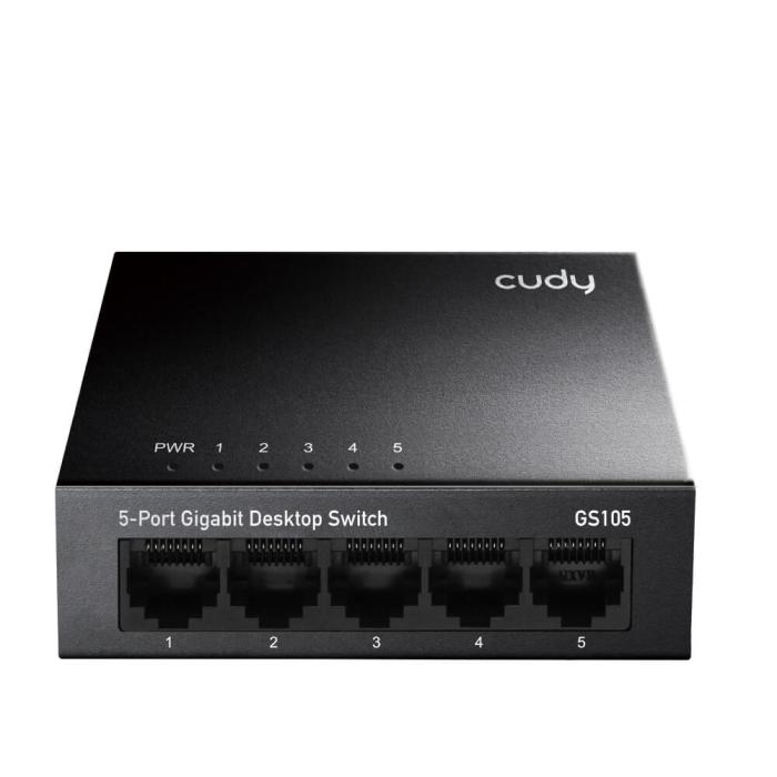 Bild 1, Cudy Switch GS105 5-port Gigabit Svart