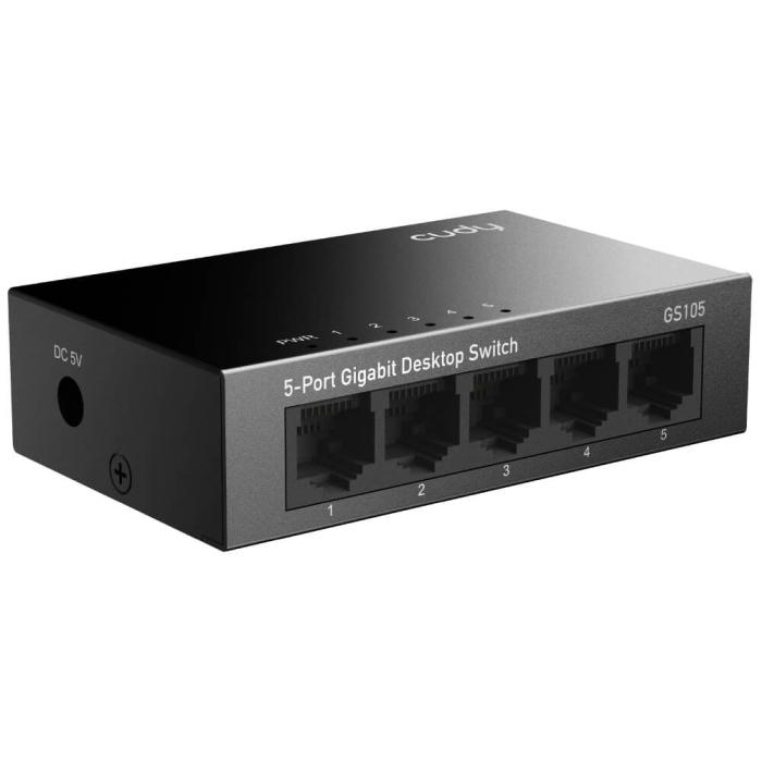 Bild 2, Cudy Switch GS105 5-port Gigabit Svart