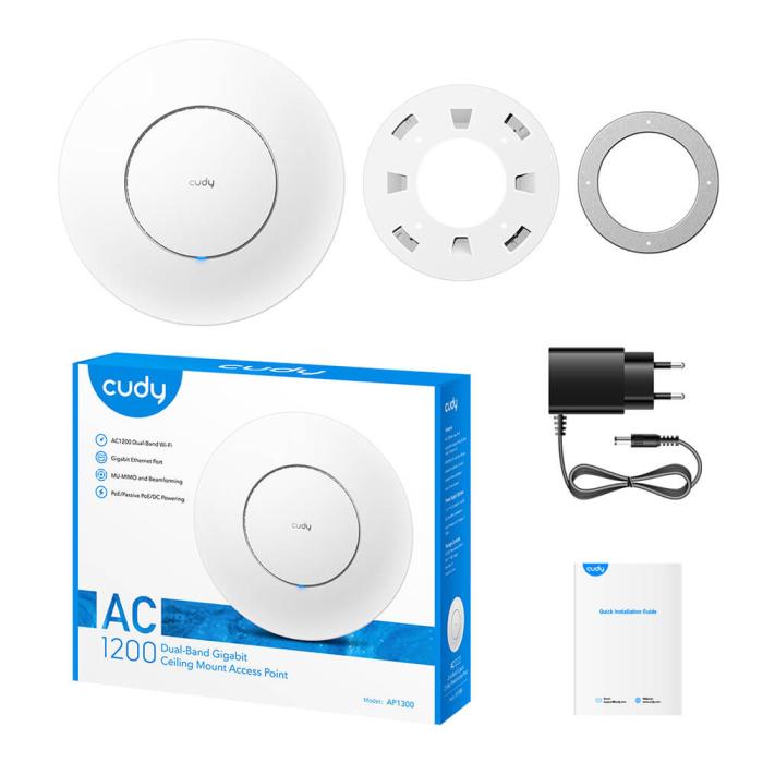 Bild 4, Cudy Access Point AP1300 AC1200 Gigabit Vit
