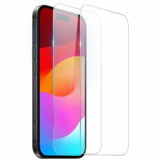 NORTHJO iPhone 17 2-PACK Sk&auml;rmskydd H&auml;rdat Glas