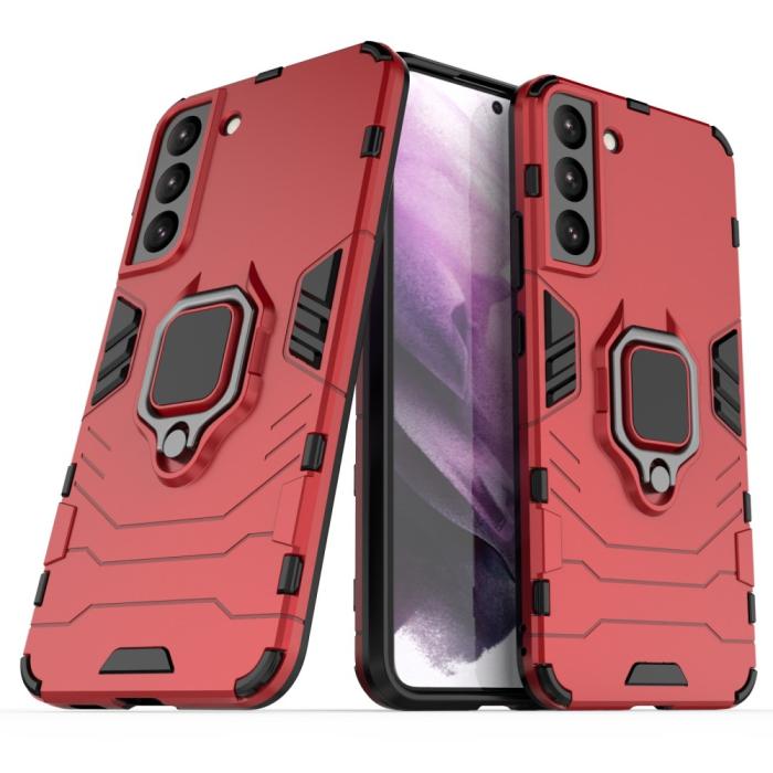 Bild 1, Samsung Galaxy S22 Plus Skal Ring Hybrid Armor Röd