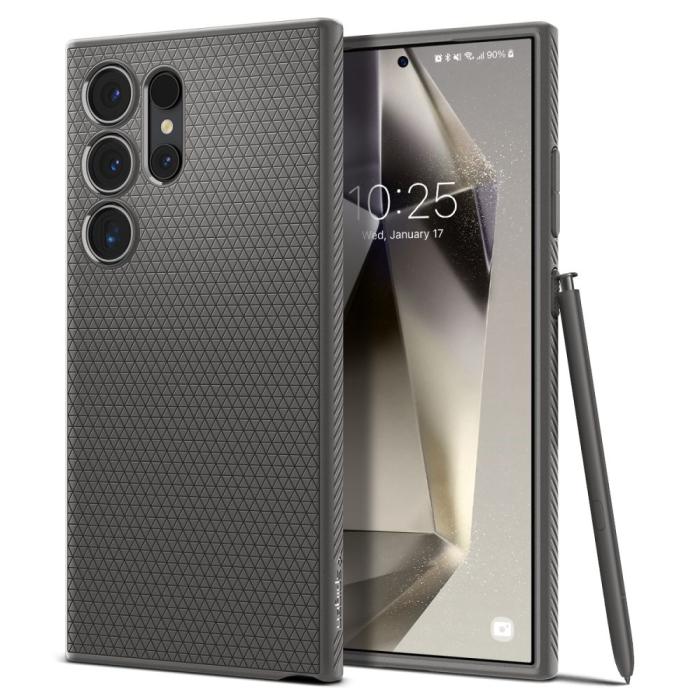 Bild 1, Spigen Galaxy S24 Ultra Skal Liquid Air Marble Grey