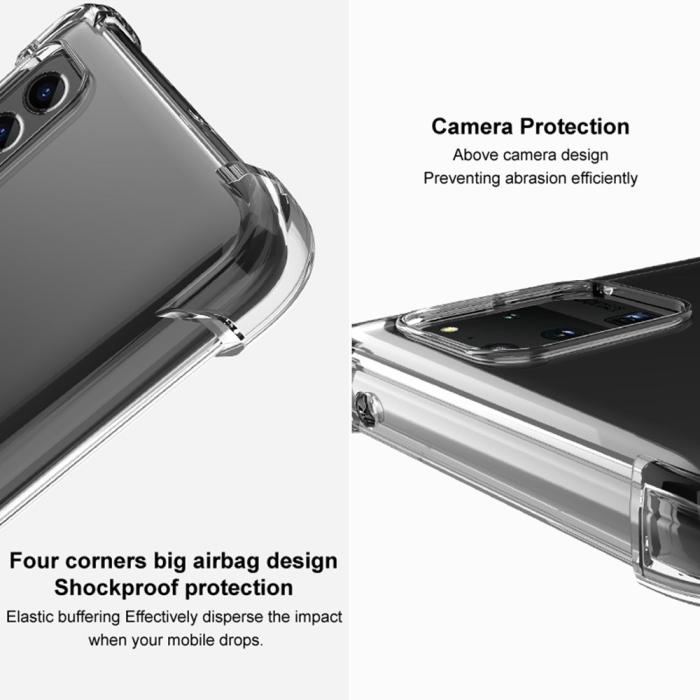 Bild 4, IMAK Google Pixel 7 Pro Skal Shockproof Airbag Tonad Svart