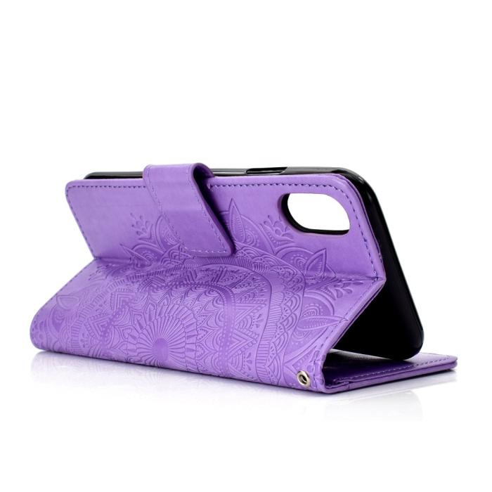 Bild 5, Xiaomi Redmi 9A - Mandala Fodral - Lila