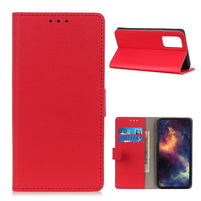 Bild 1, Xiaomi Mi 10T / 10T Pro - Plånboksfodral - Röd