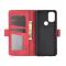 OnePlus Nord N10 5G - Fodral Med Magnetisk Stängning - Röd