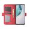 OnePlus Nord N10 5G - Fodral Med Magnetisk Stängning - Röd
