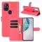 OnePlus Nord N10 5G - Litchi Fodral - Röd